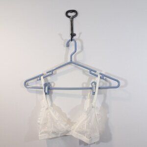 & Other Stories Ivory Bra Bralette Dotted Ruffled NEW Size 2